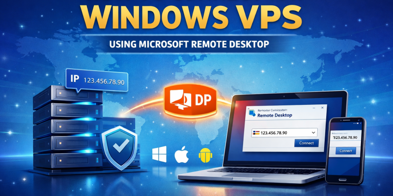 Windows remote desktop connection