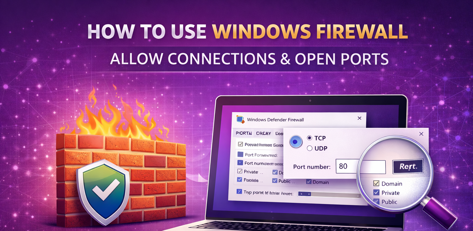 How to Use Windows Firewall and Allow Connections