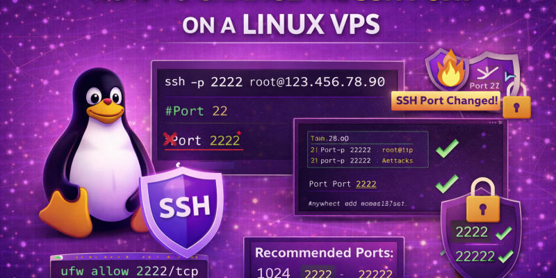 how to change ssh port linux
