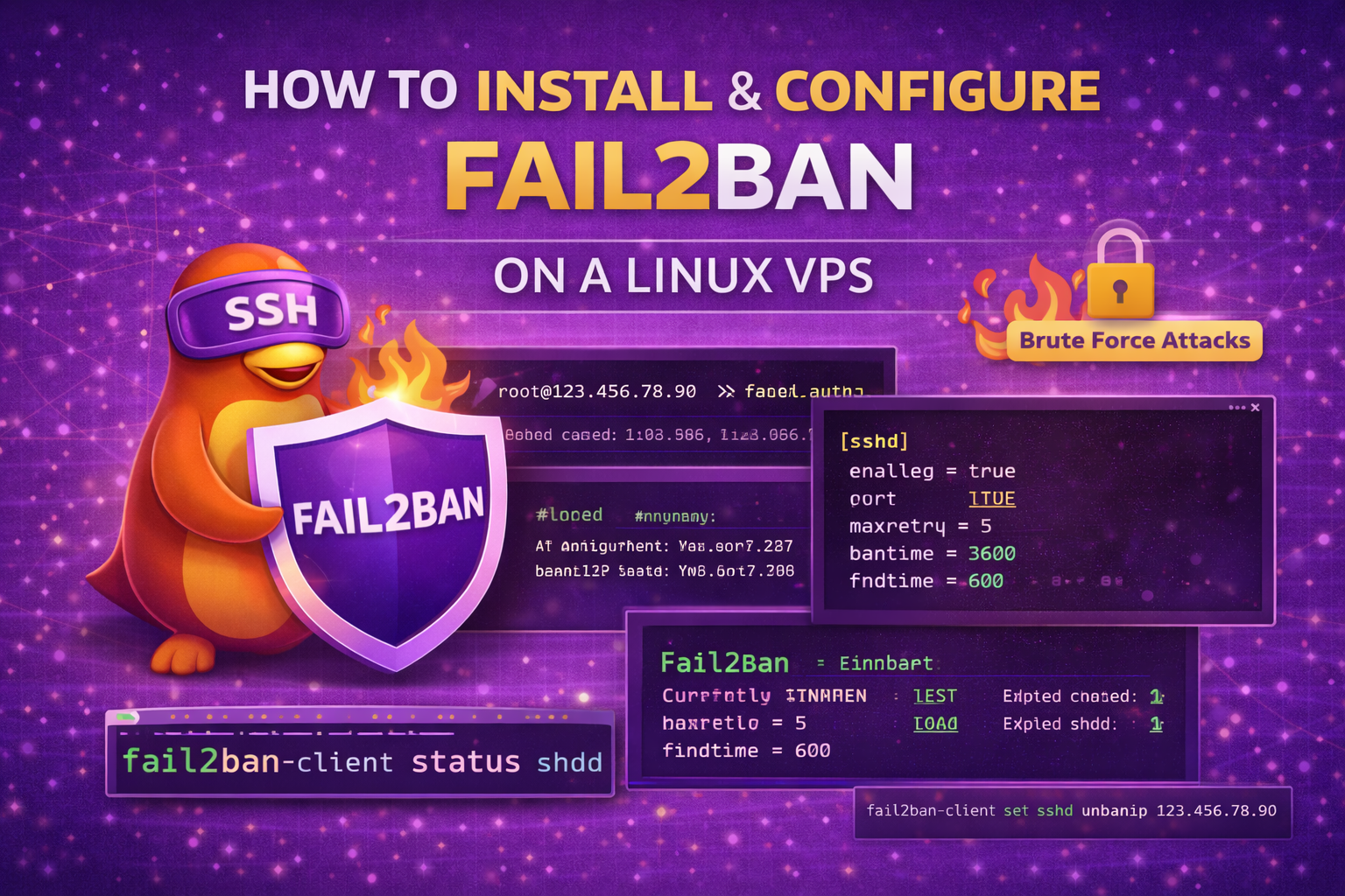 install configure fail2ban