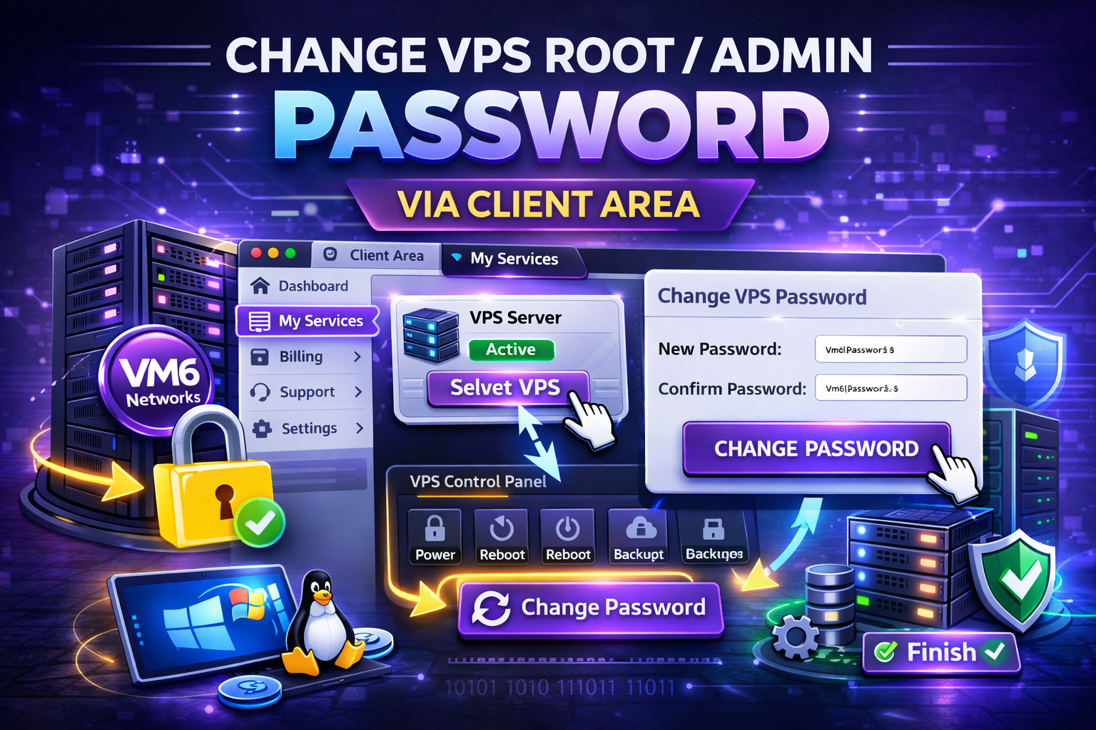 change vps password