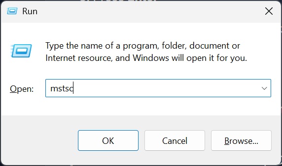 Remote desktop run display