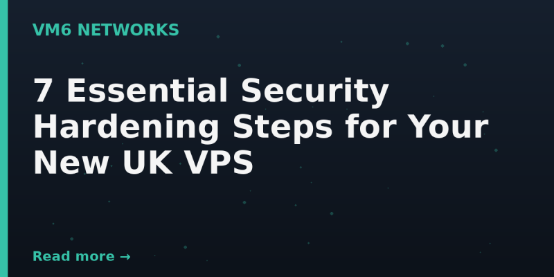 7 Essential Security Hardening Steps for Your New UK VPS
