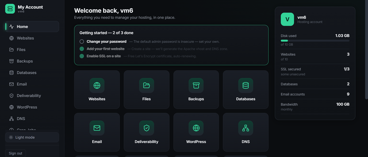 WebDeck one-click apps
